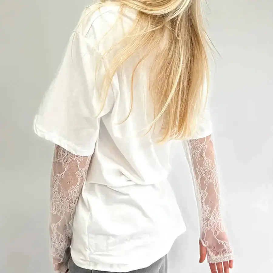 Lace Sleeve Shirt