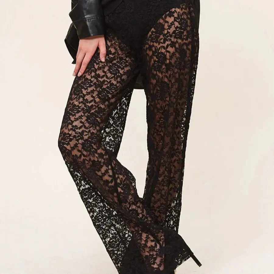 Lace Wide Leg Pants