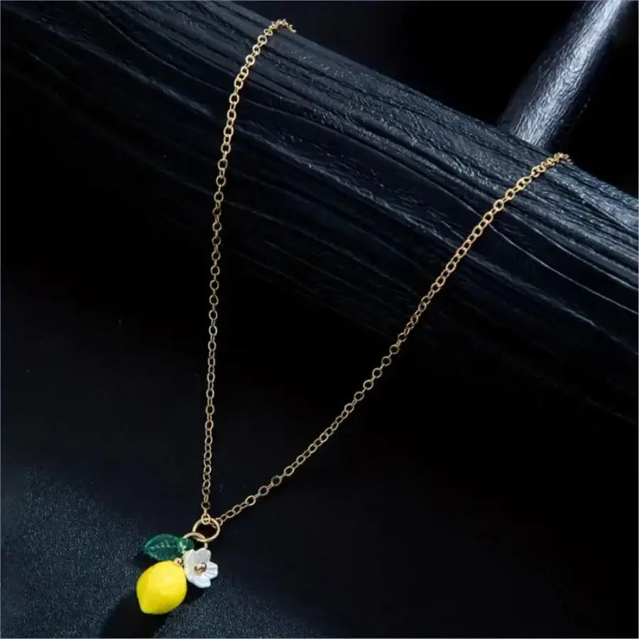 Lemon Necklace Gold