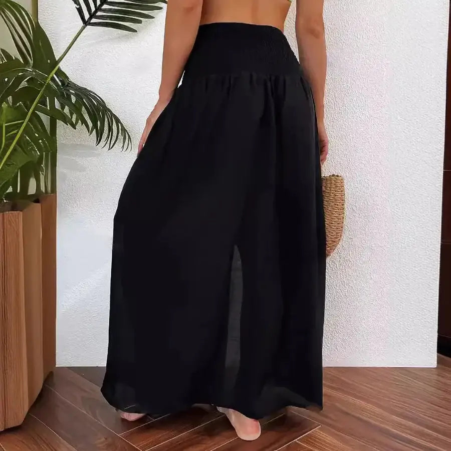 Linen Slit Skirt