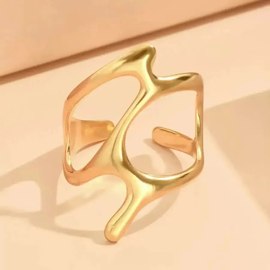 Liquid Metal Ring - Gold