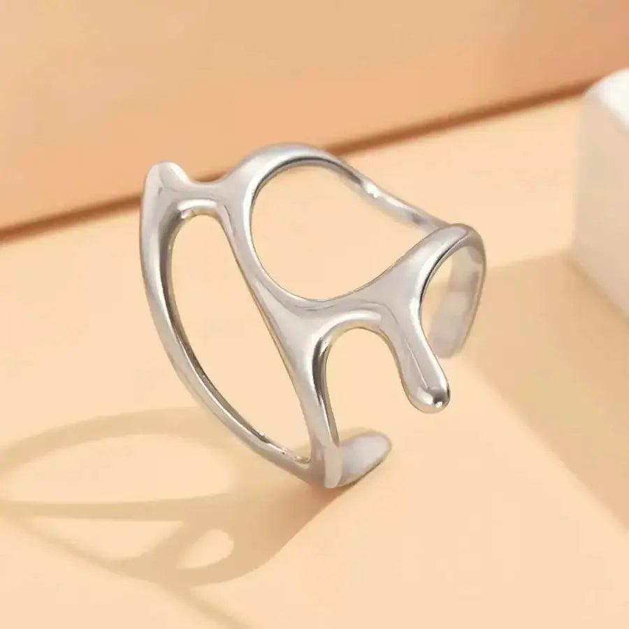 Liquid Metal Ring - Silver