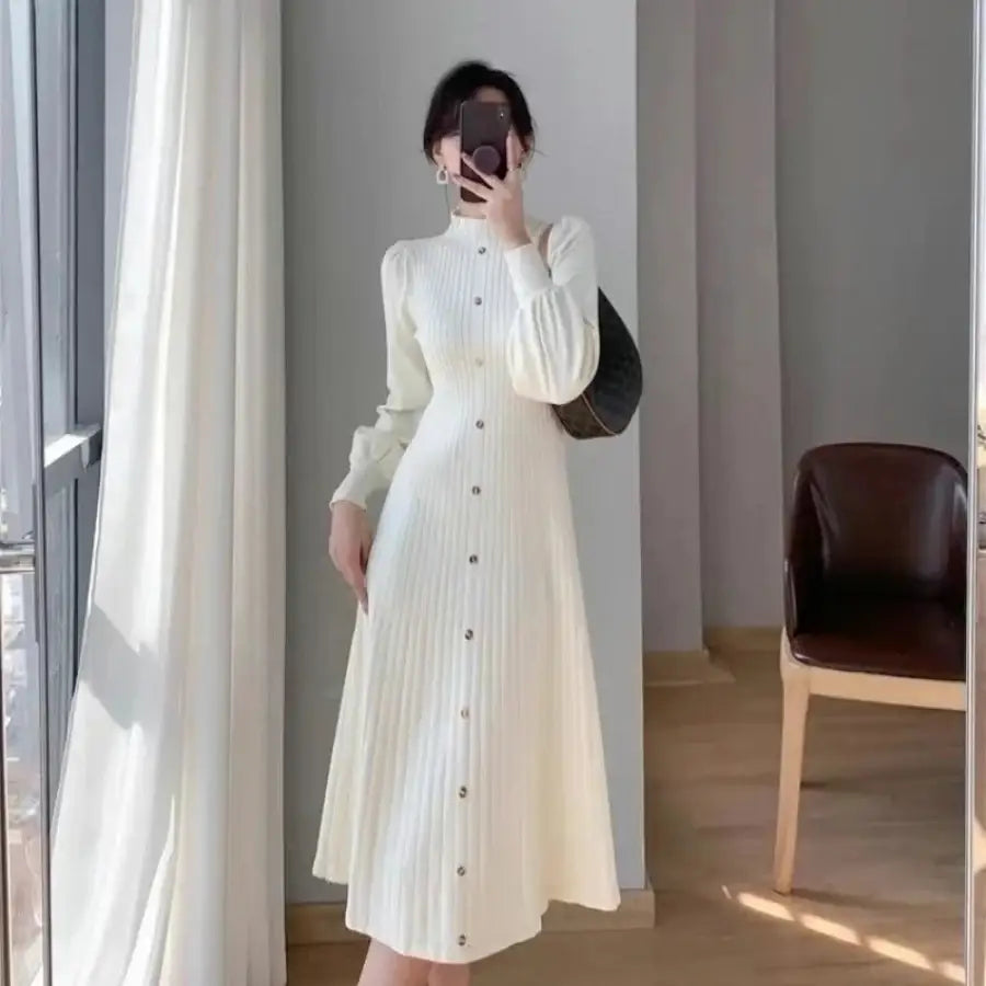 Long Ribbed Dress