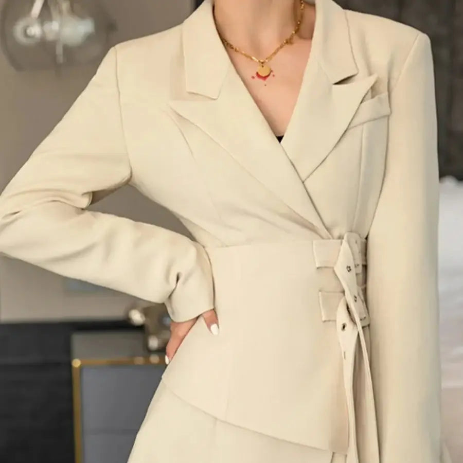 Long Sleeve Blazer Dress