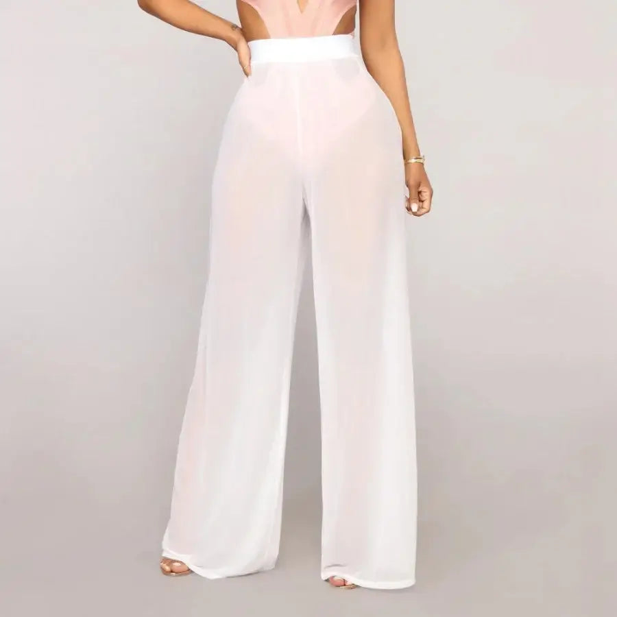 Mesh See Through Pants