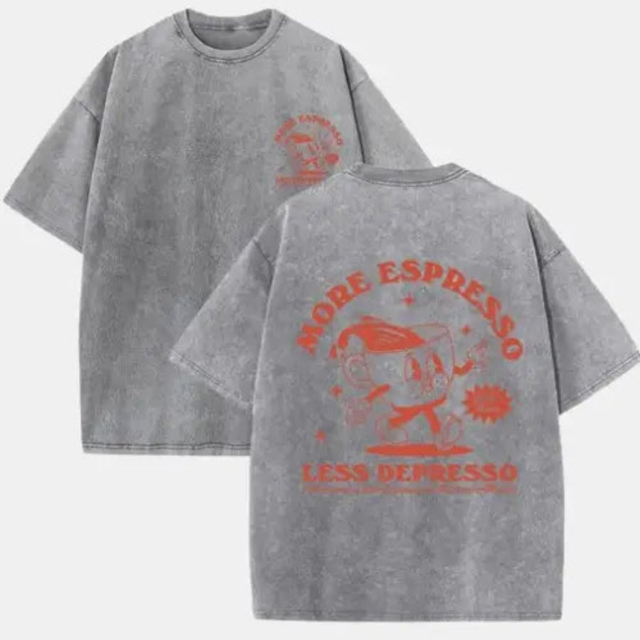 More Espresso Less Depresso Shirt - Grey / XS
