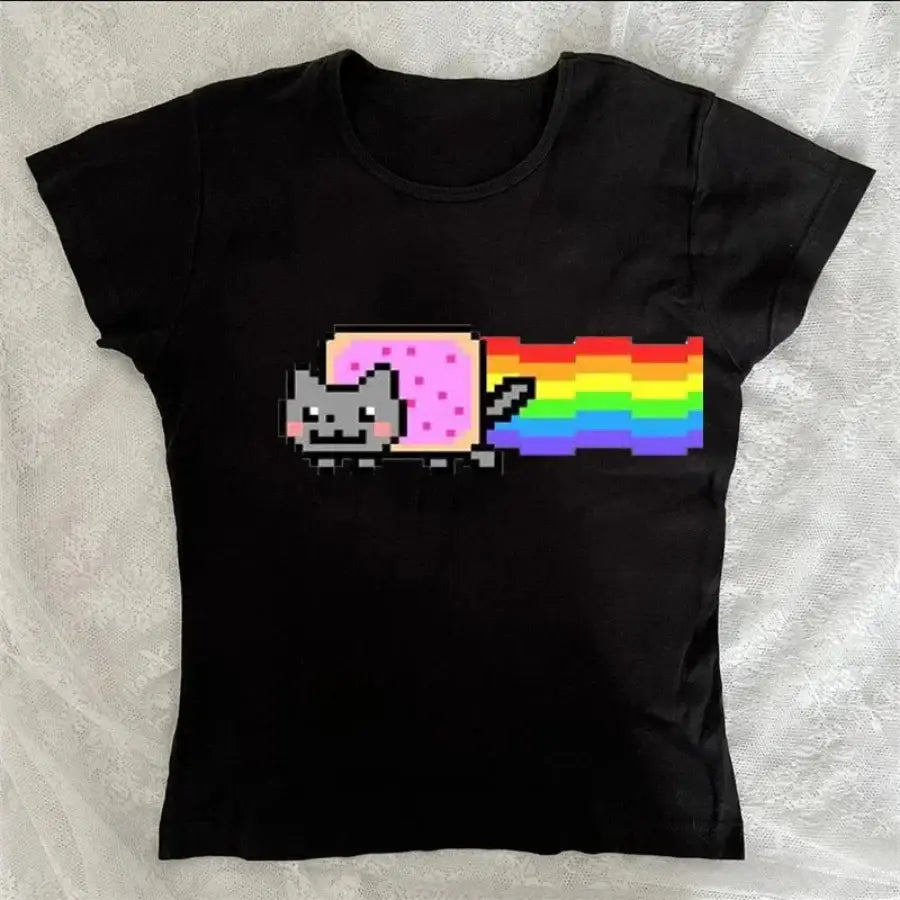 Nyan Cat Shirt - Black / XS