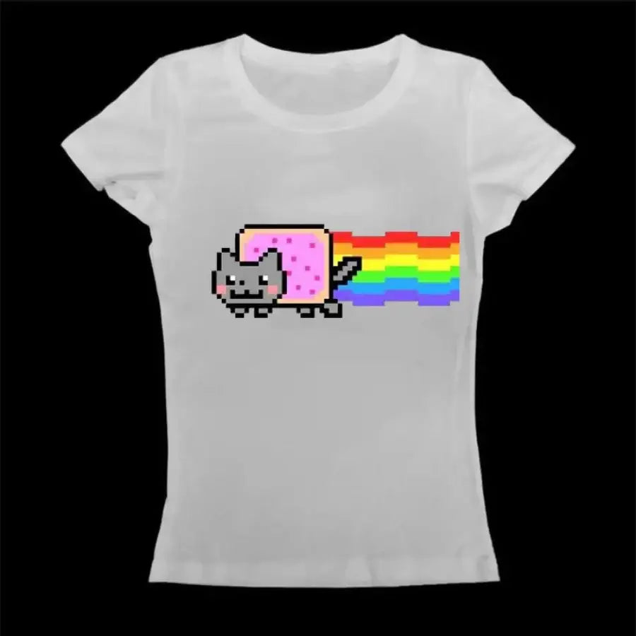 Nyan Cat Shirt - White / XS