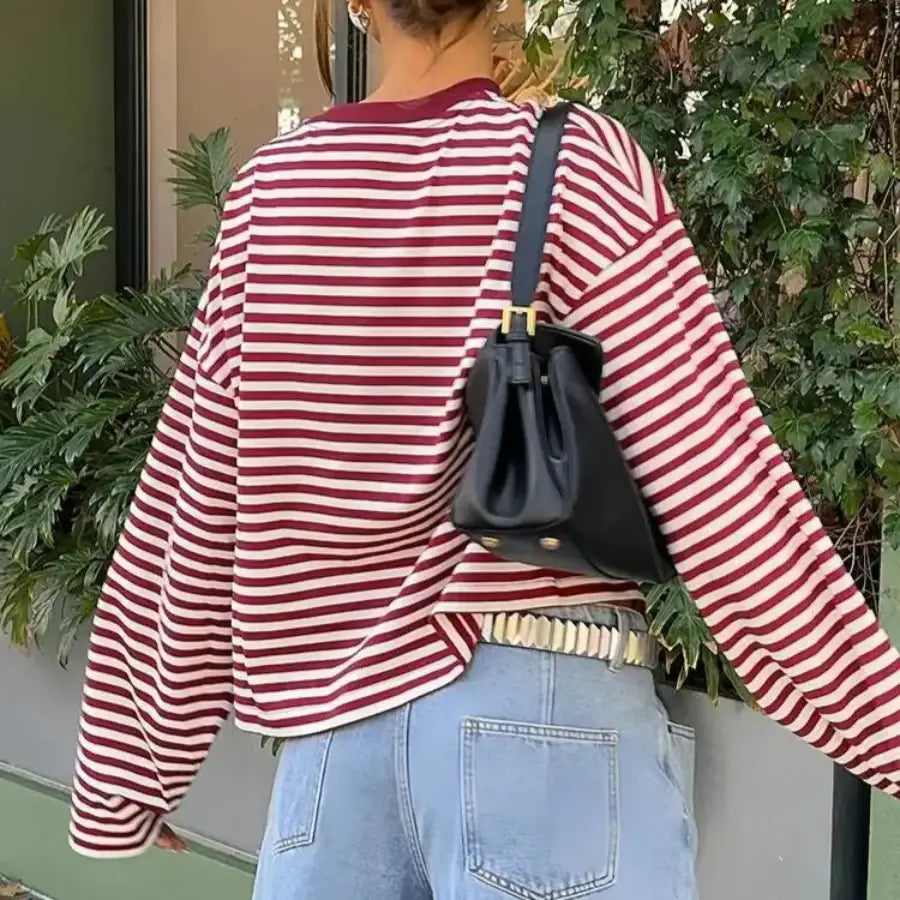 Oversized Striped T Shirt