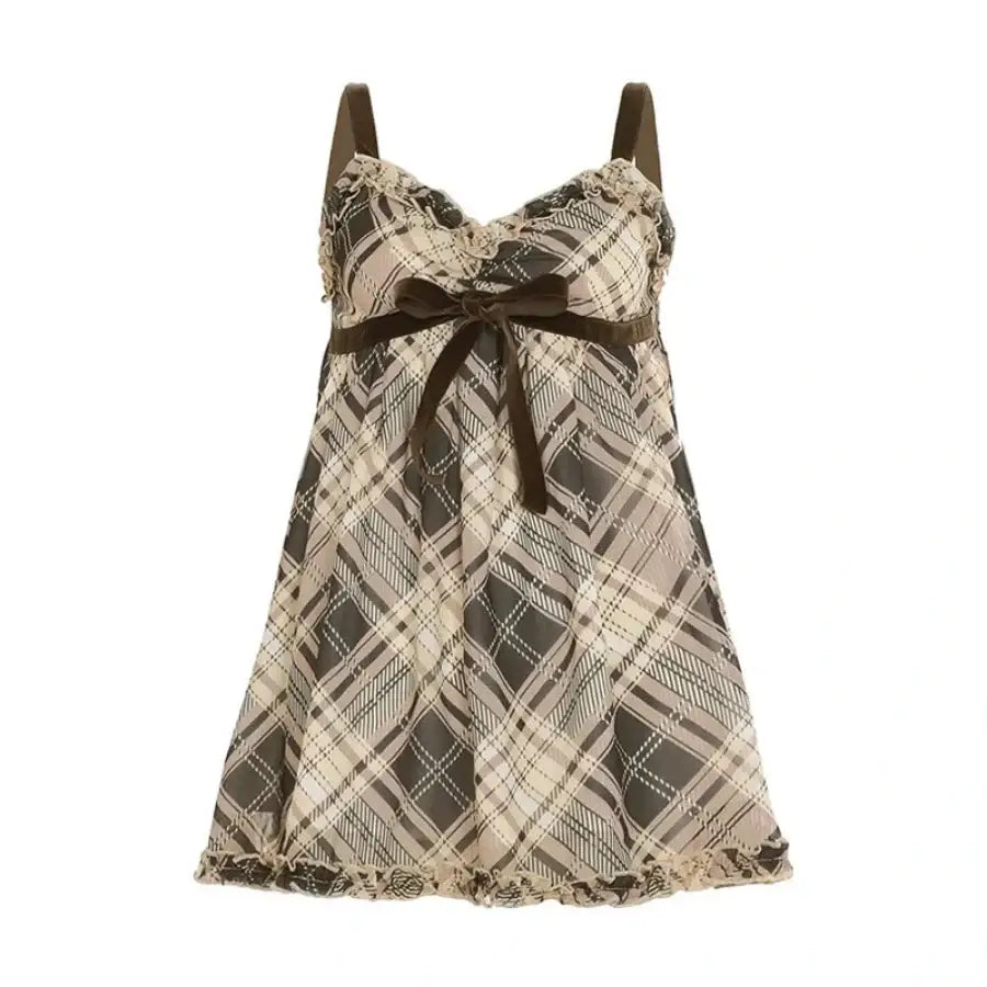 Plaid Mini Dress