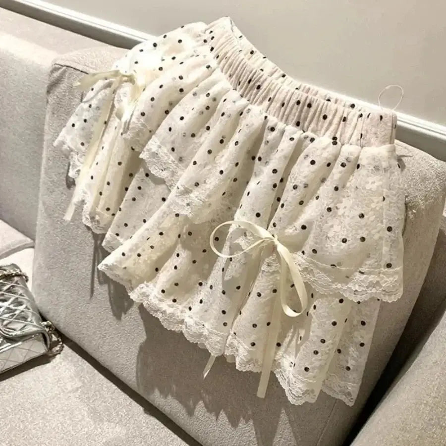 Polka Dot Mini Skirt - S