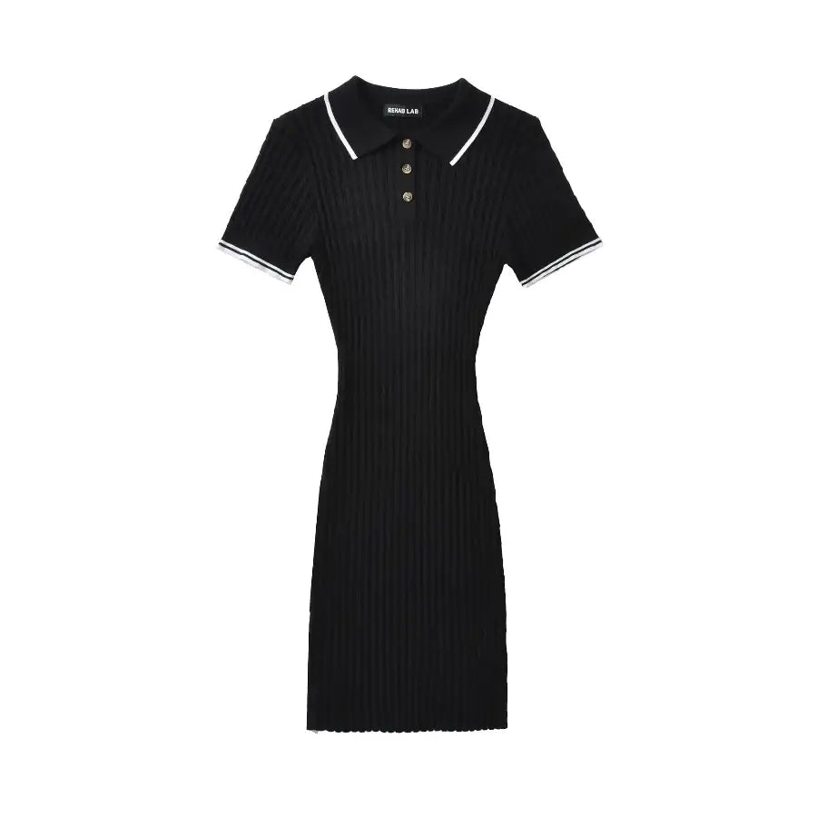 Polo Mini Dress - Black / One Size