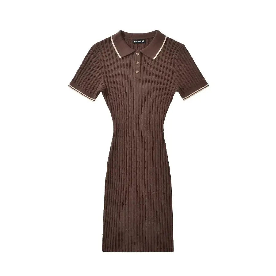 Polo Mini Dress - Brown / One Size