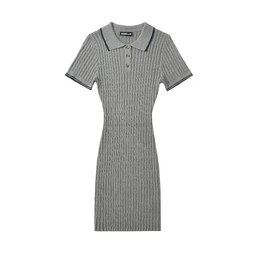 Polo Mini Dress - Grey / One Size