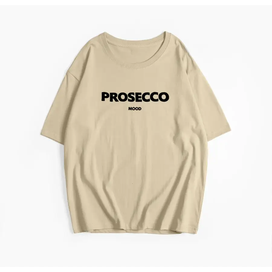Prosecco Mood T Shirt - Beige / S
