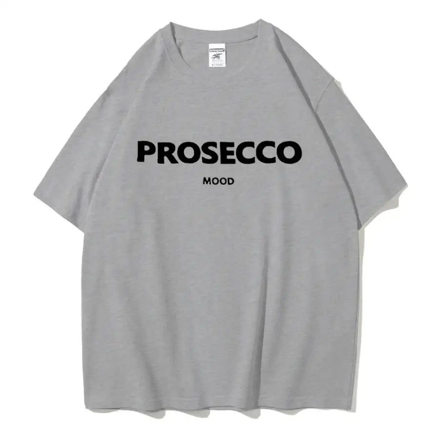 Prosecco Mood T Shirt - Grey / S
