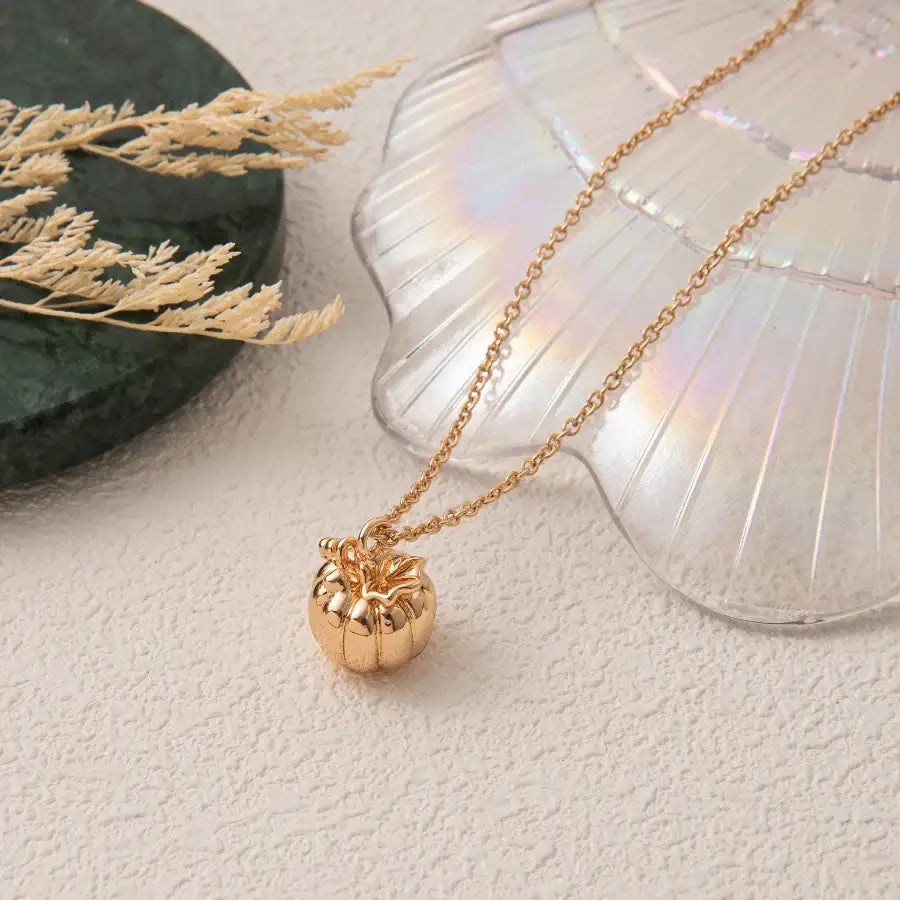 Pumpkin Necklace Gold / 45cm