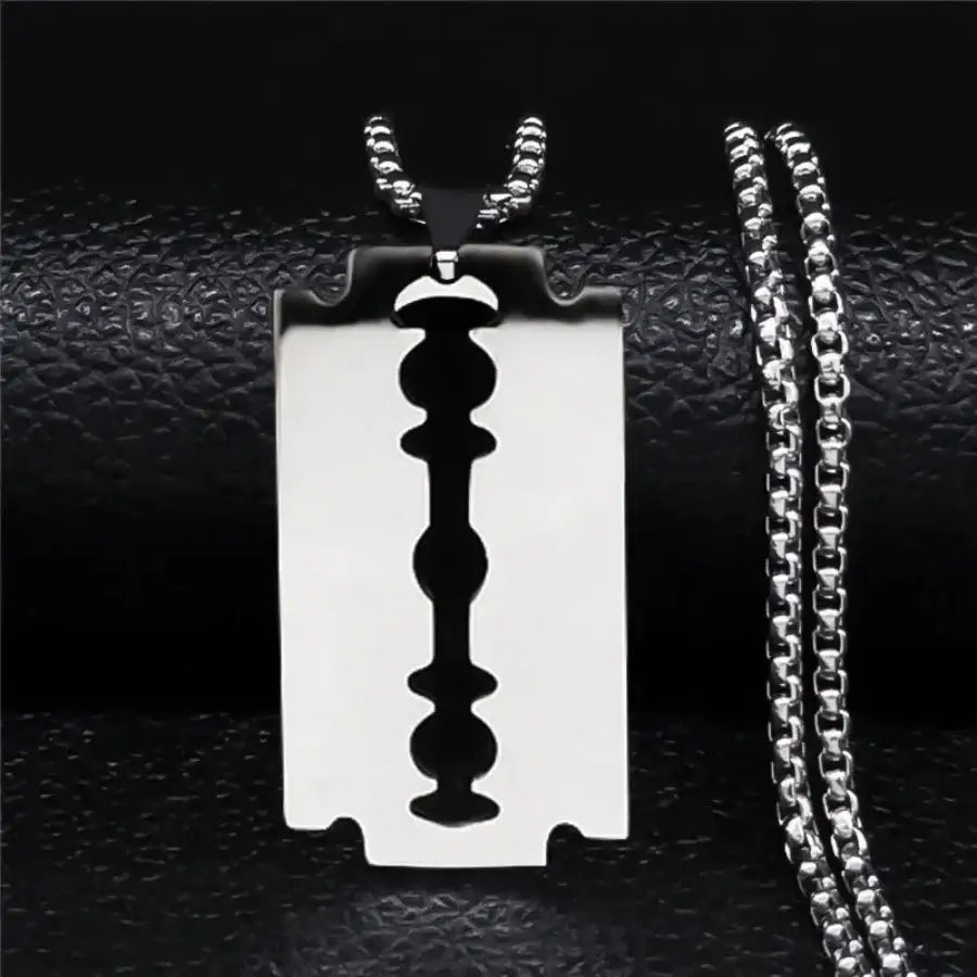 Razor Necklace - Silver