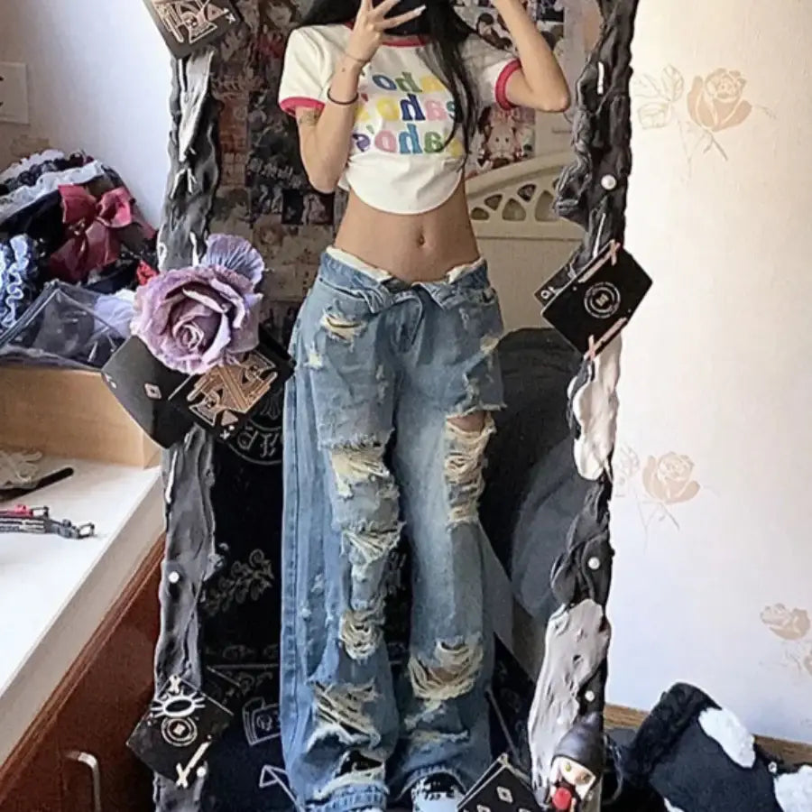 Ripped Jeans Baggy