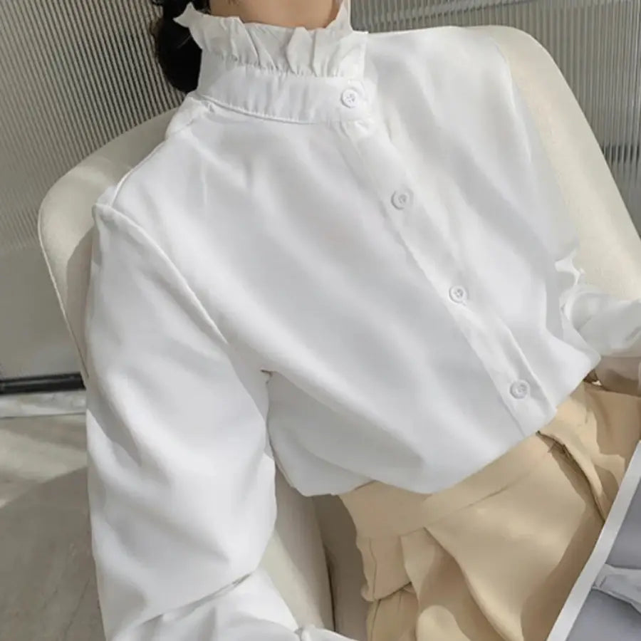 Ruffle Collar Shirt