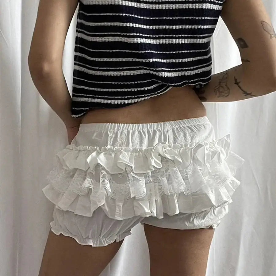 Ruffle Lace Shorts