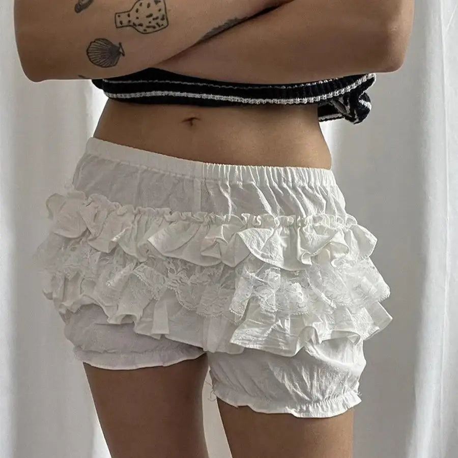 Ruffle Lace Shorts