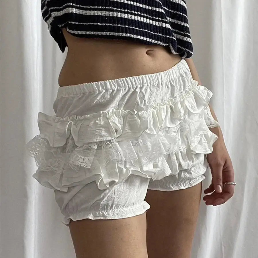 Ruffle Lace Shorts