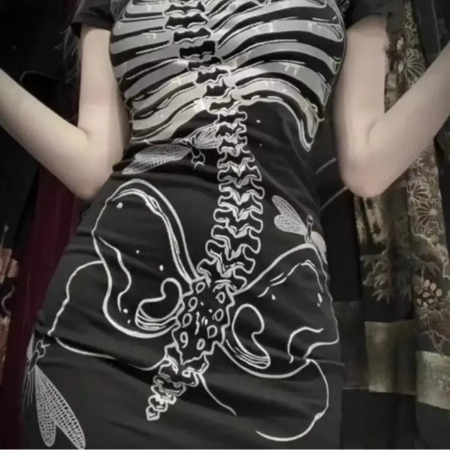 Skeleton Bodycon Dress