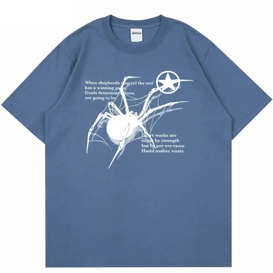 Spider Graphic Shirt - Blue / S