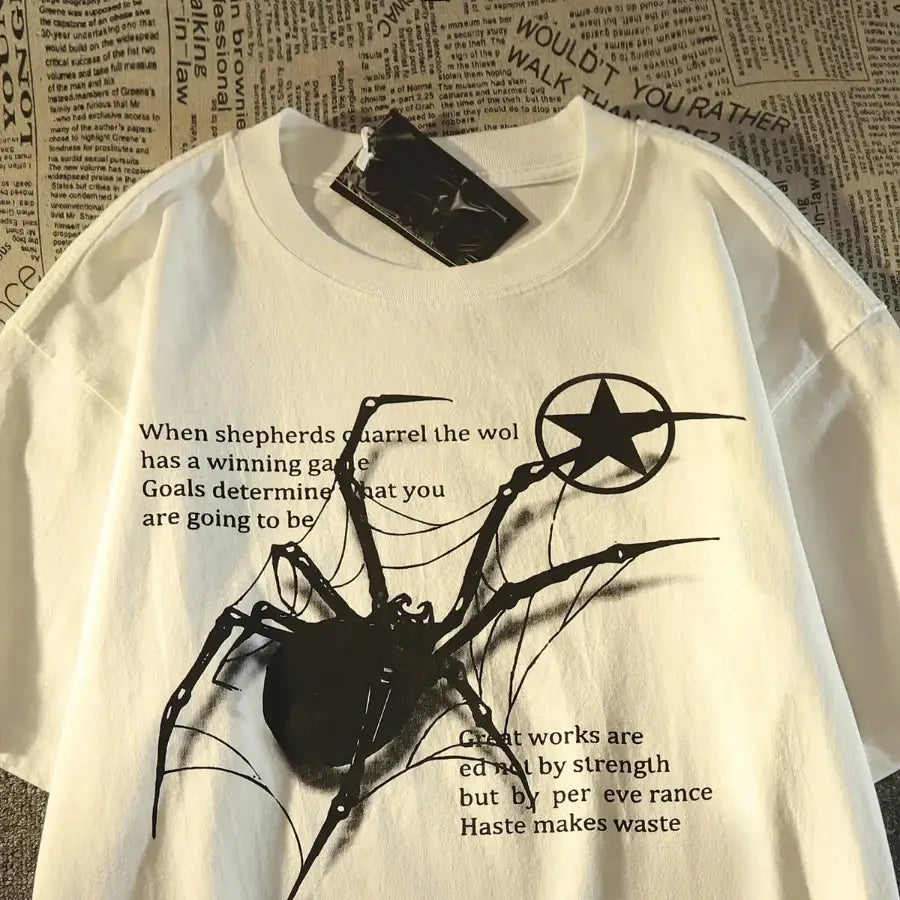 Spider Graphic Shirt - White / S