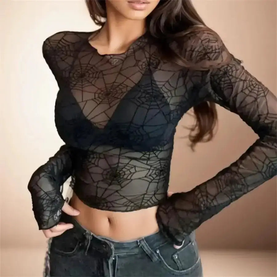 Spider Web Mesh Top