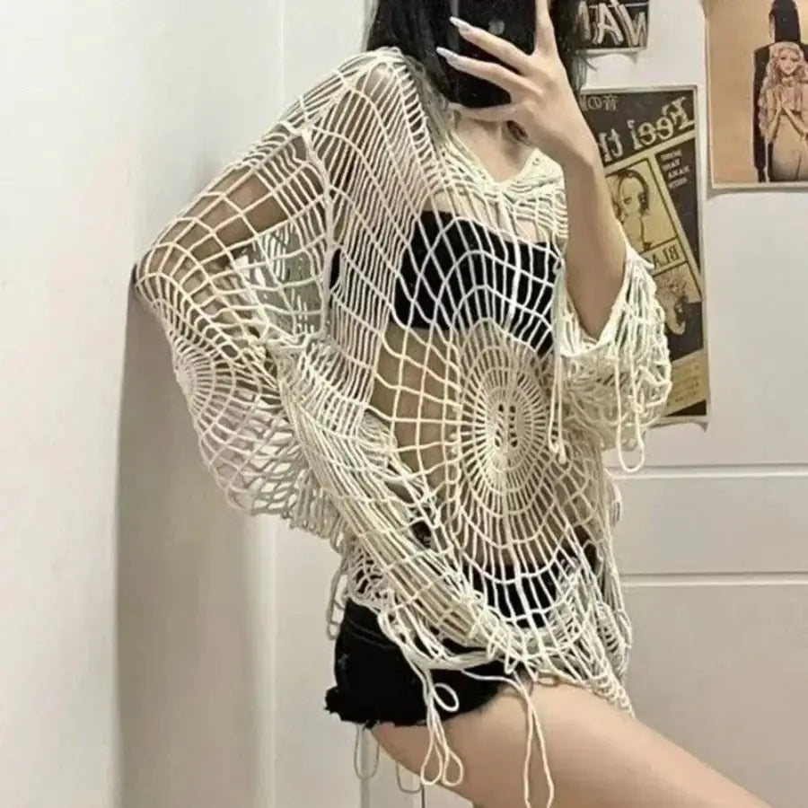 Spider Web Sweater - S