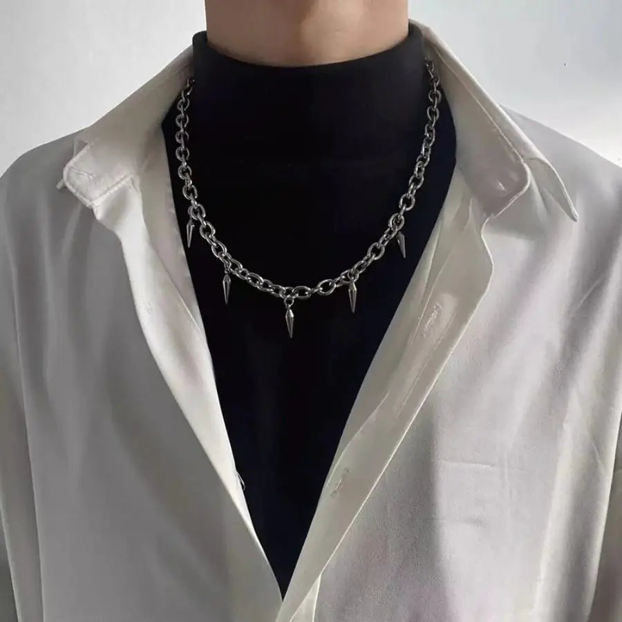 Spike Necklace - Silver