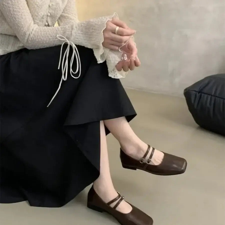 Square Toe Ballerina Shoes