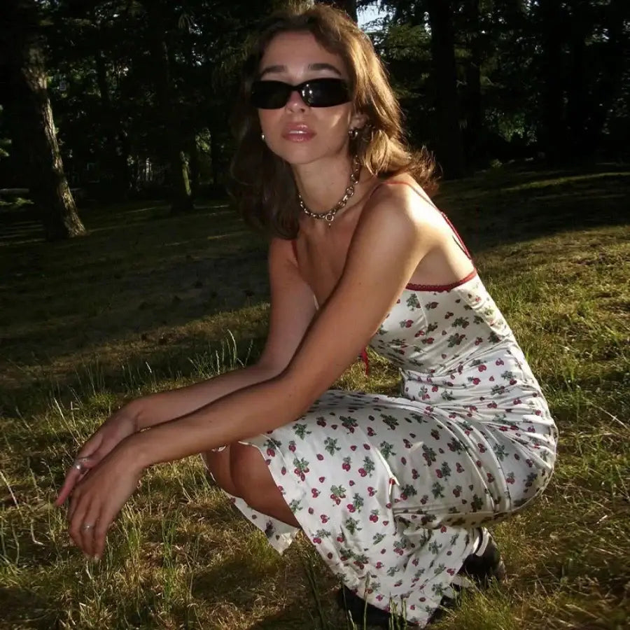 Strawberry Print Dress