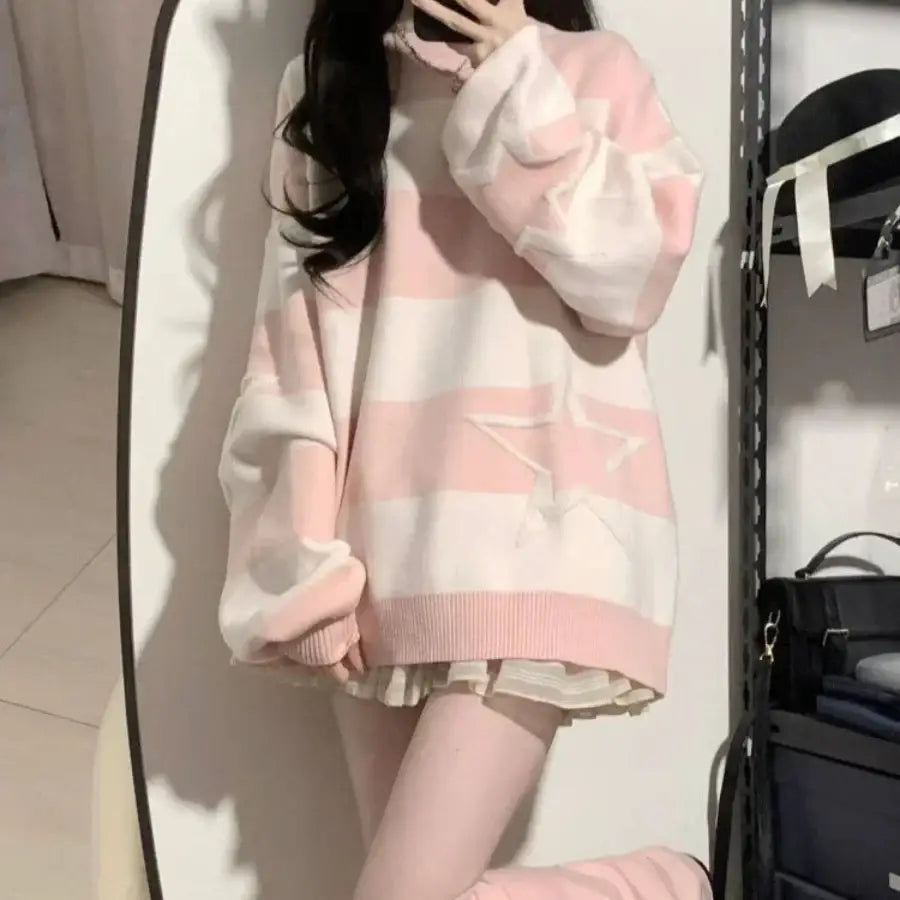 Striped Star Sweater