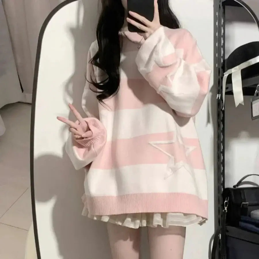 Striped Star Sweater