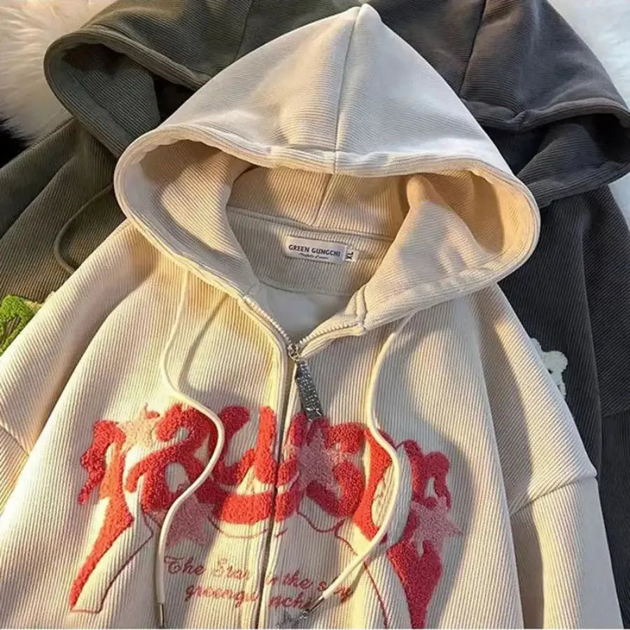 Trouble Hoodie - White / S