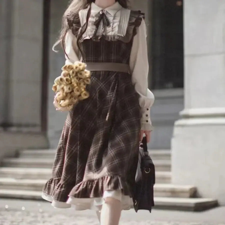 Vintage Plaid Dress