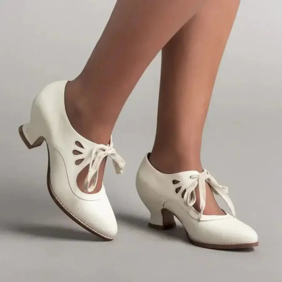 Vintage Style Low Heel Shoes