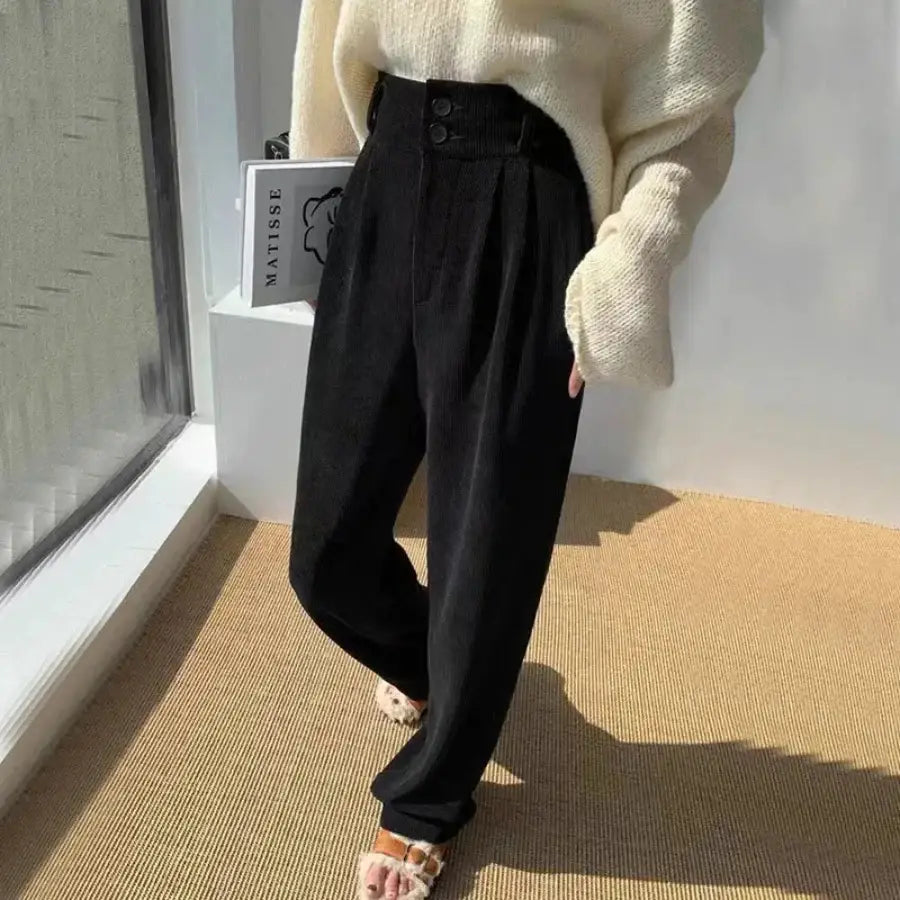 Wide Leg Corduroy Pants