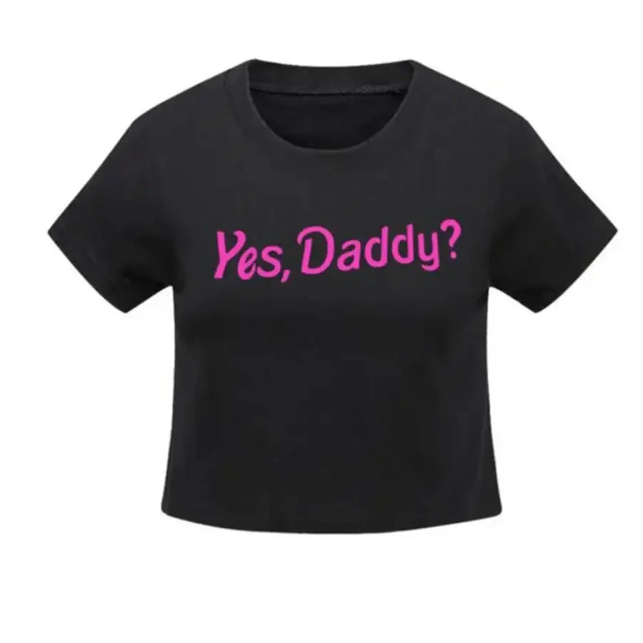 Yes Daddy Shirt - Black / XS