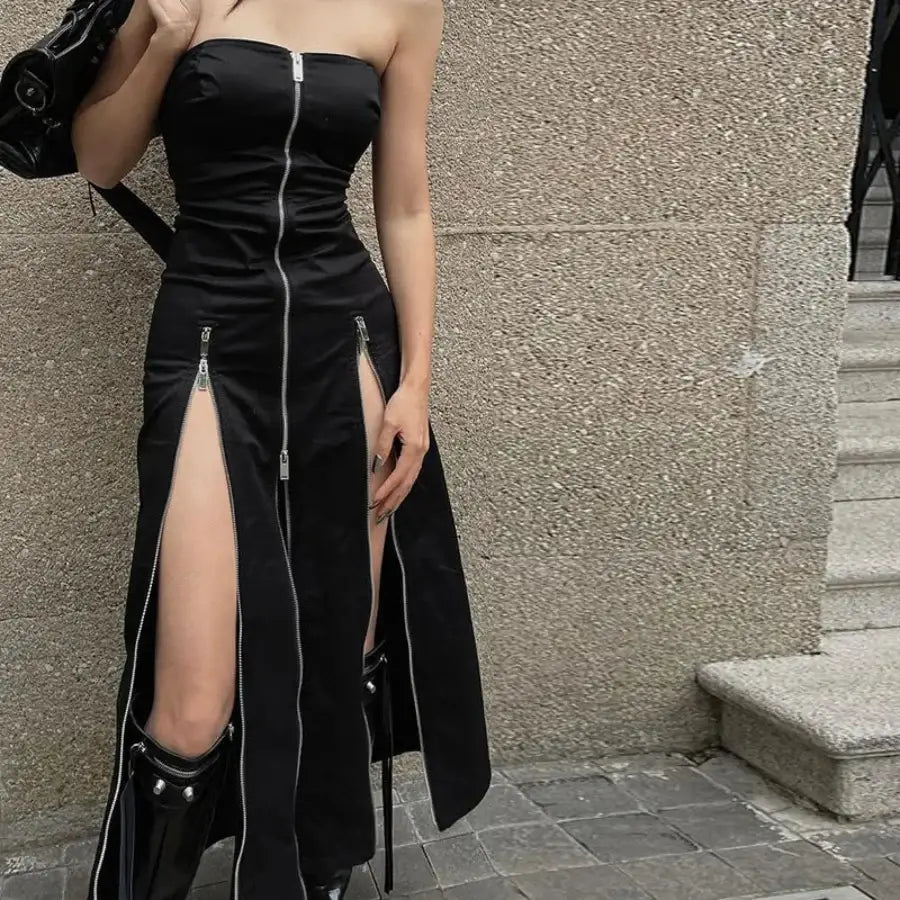 Zip Up Dress