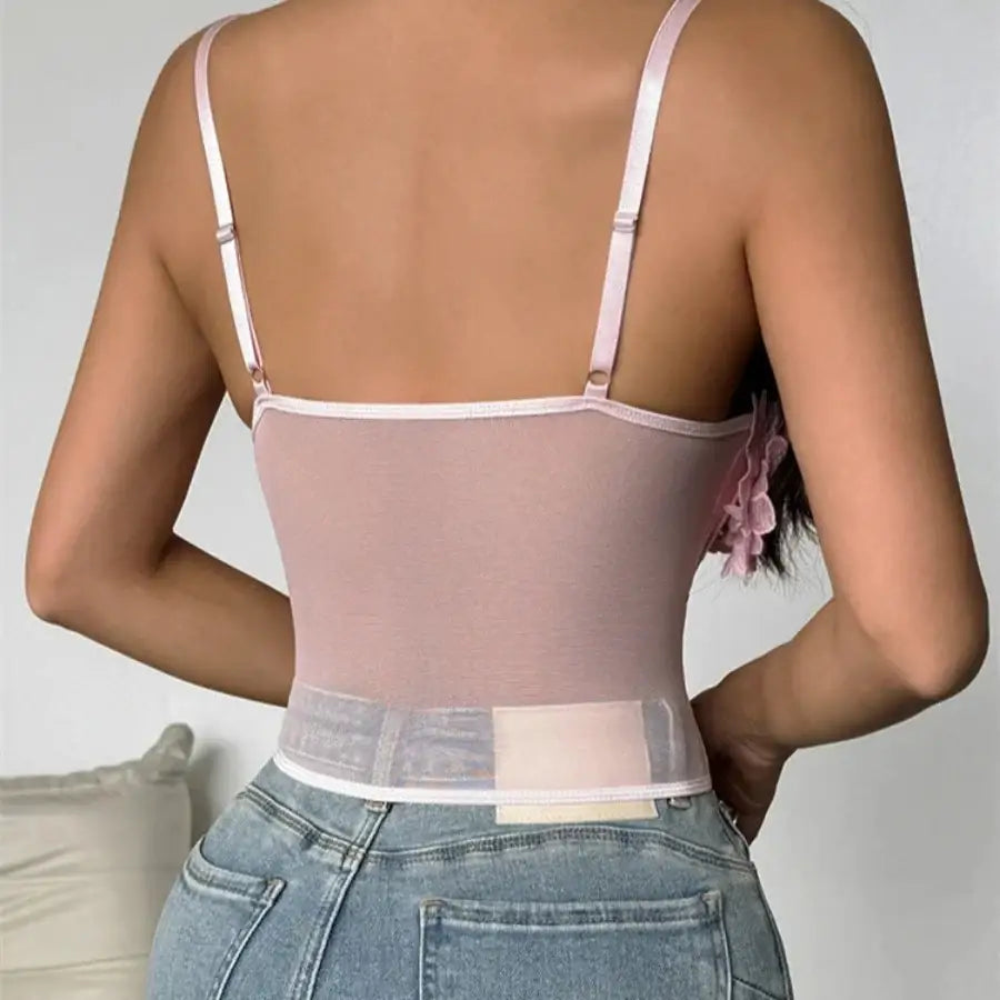 3d Flower Corset Top
