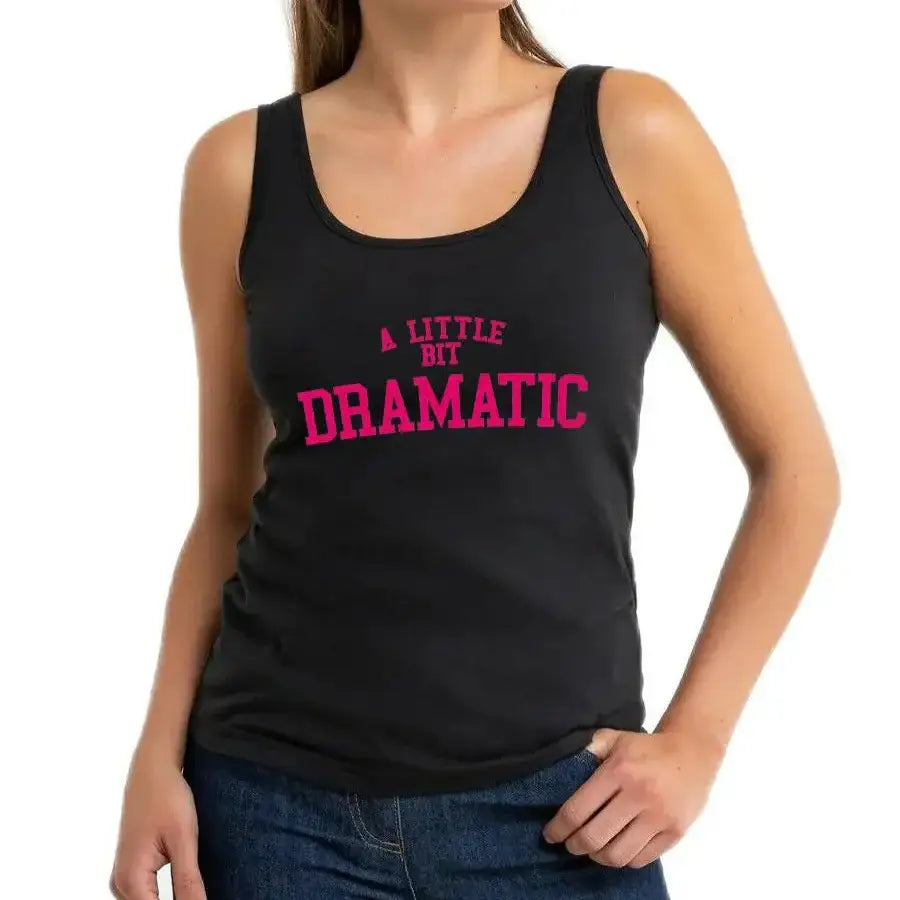 A Little Bit Dramatic Tank Top - Black / S