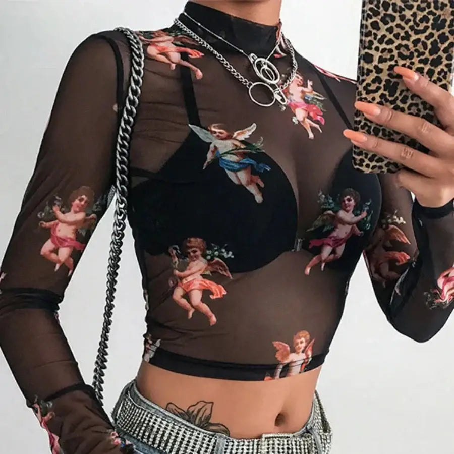Angel Mesh Top