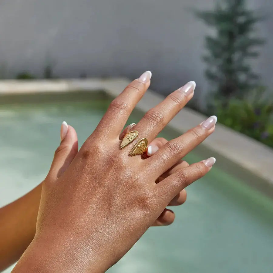 Angel Wings Ring - Gold