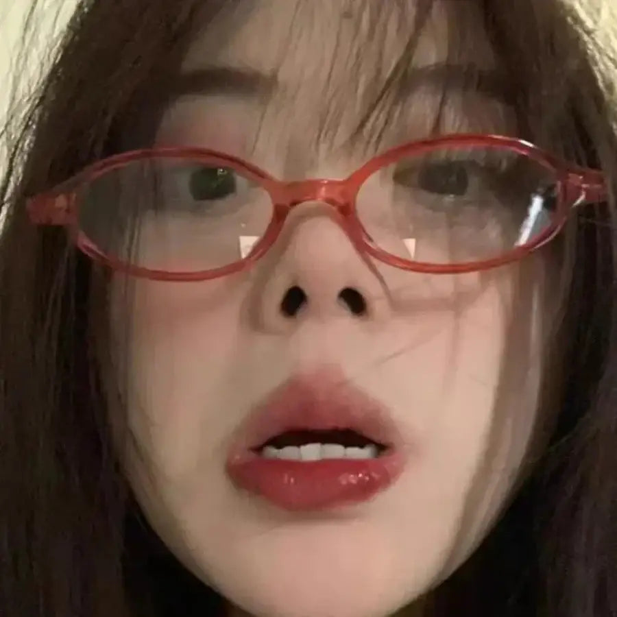 Anime Style Glasses Red