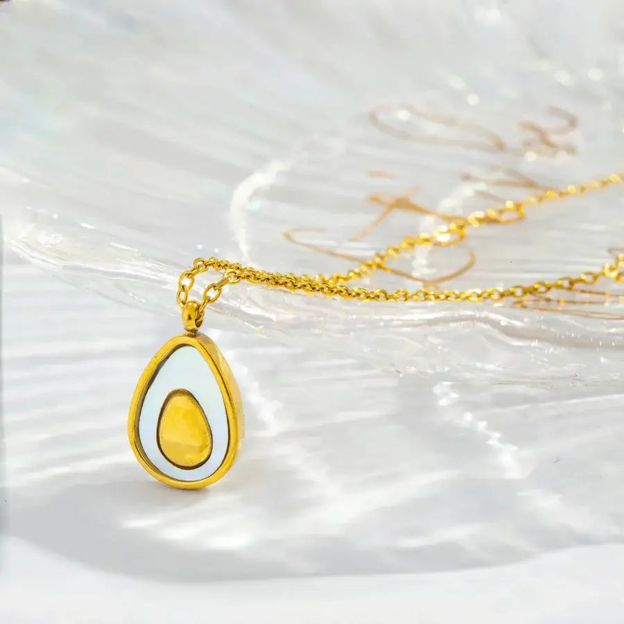 Avocado Necklace Gold