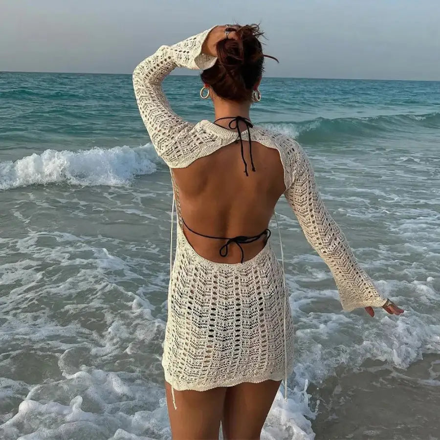 Backless Crochet Dress
